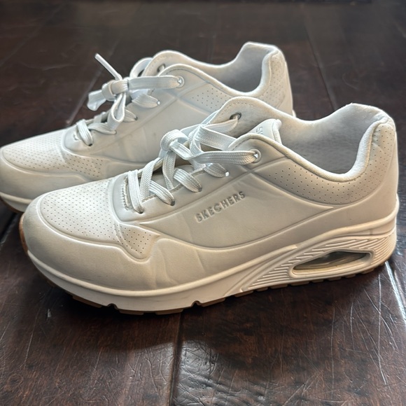 Skechers Street Los Angeles Women’s Sneakers Air Cooled Memory Foam white 9.5 - Picture 1 of 10